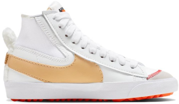 Nike Blazer Mid 輕便耐磨防滑 中筒 滑板鞋 男女同款 白棕橙 Order Nike Blazer Mid 輕便耐磨防滑 中筒 滑板鞋 男女同款 白棕橙