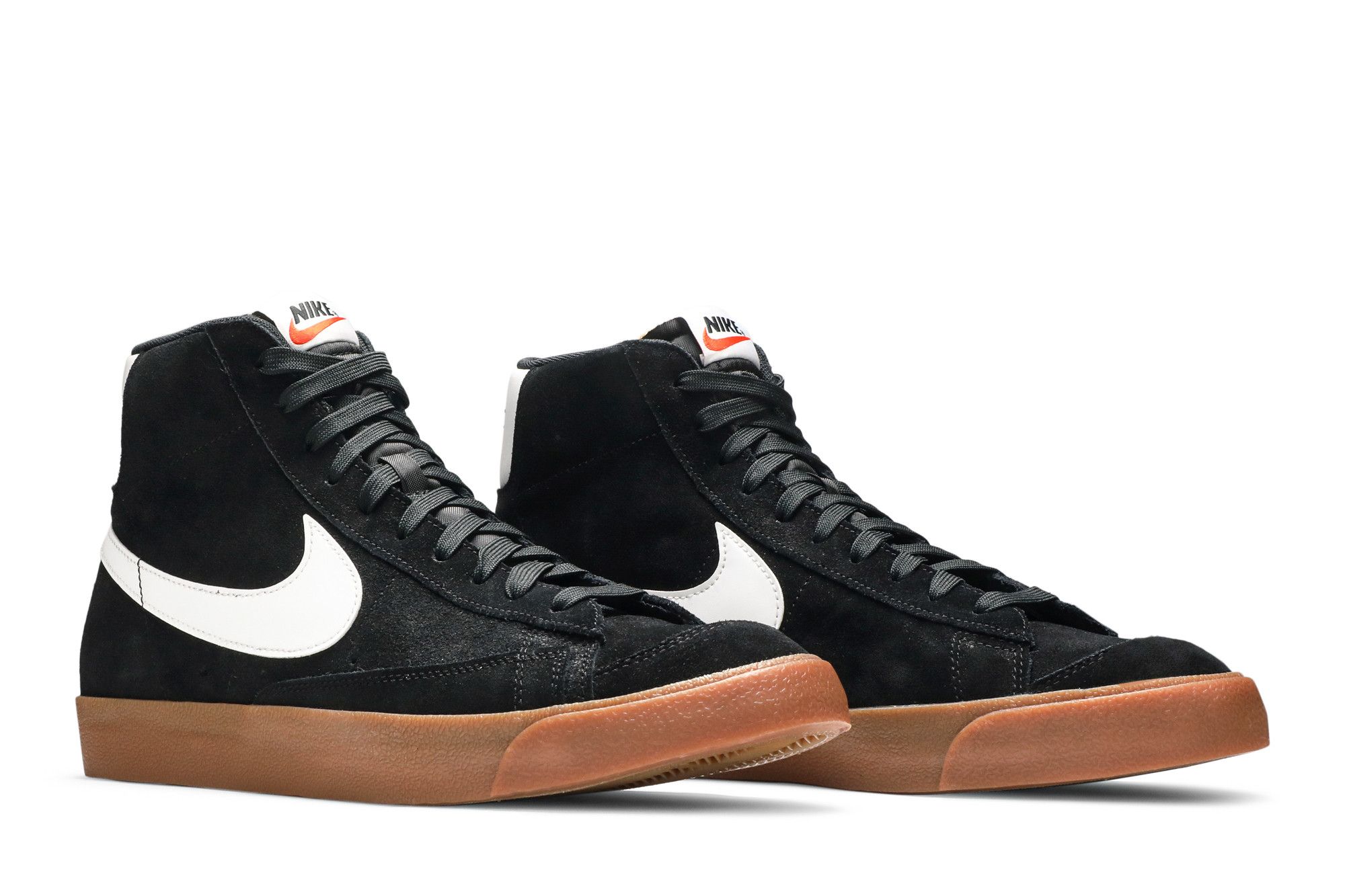 Cheap 耐克Blazer Mid 77麂皮'黑色生胶' CI1172-003