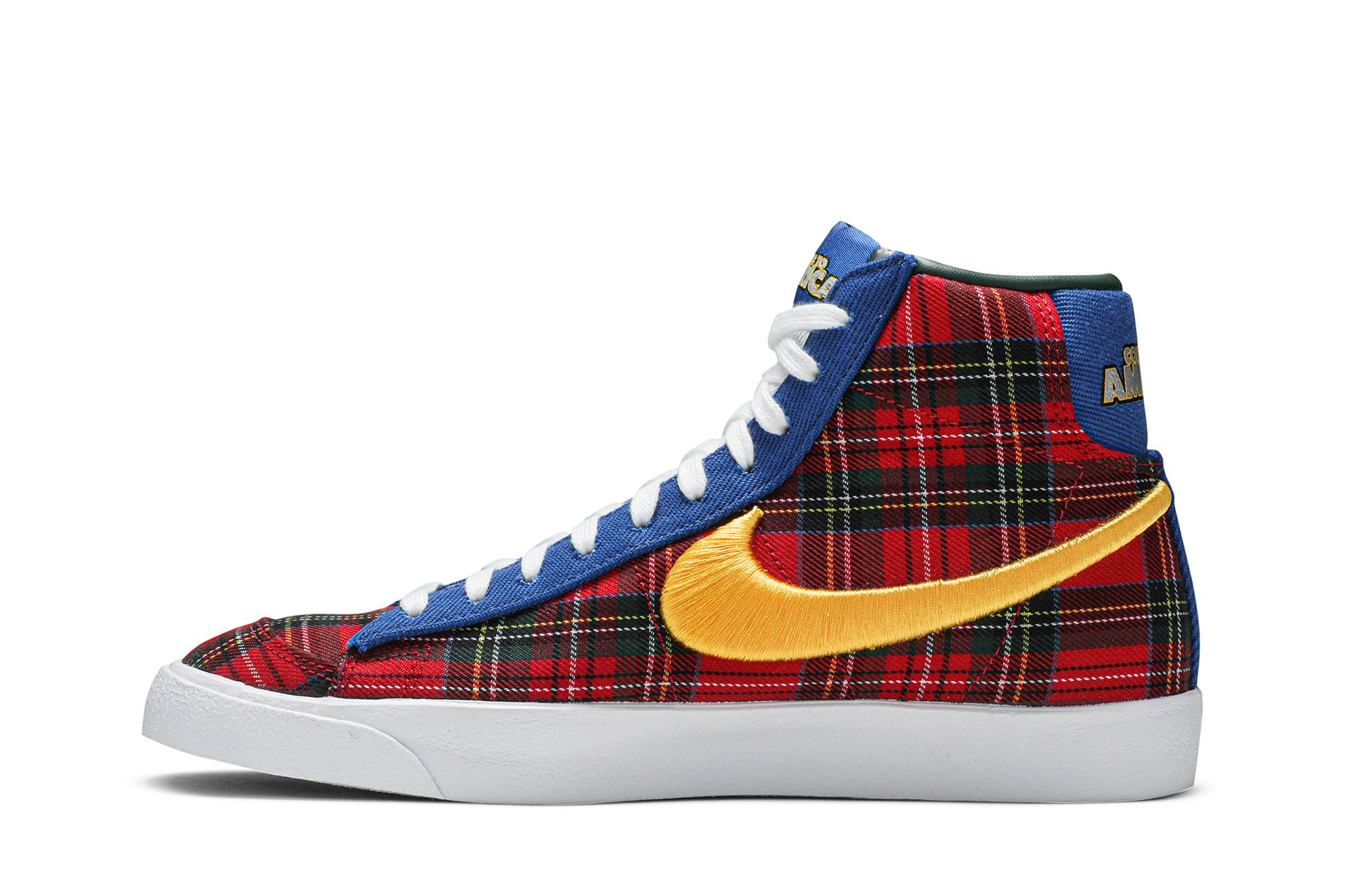 Lookbook Nike Blazer Mid 77復古款 中筒 滑板鞋 男款 紅黃藍