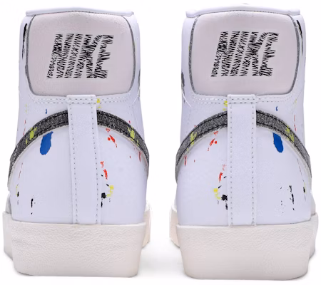 Nike Blazer Mid '77 'Cat Splatter' Lukisan' DC7331-100 Details for Nike Blazer Mid '77 'Cat Splatter' Lukisan' DC7331-100