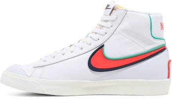 Nike Blazer Mid '77 Infinite 'Putih Biru Void Crimson' DA7233-102 Lookbook Nike Blazer Mid '77 Infinite 'Putih Biru Void Crimson' DA7233-102