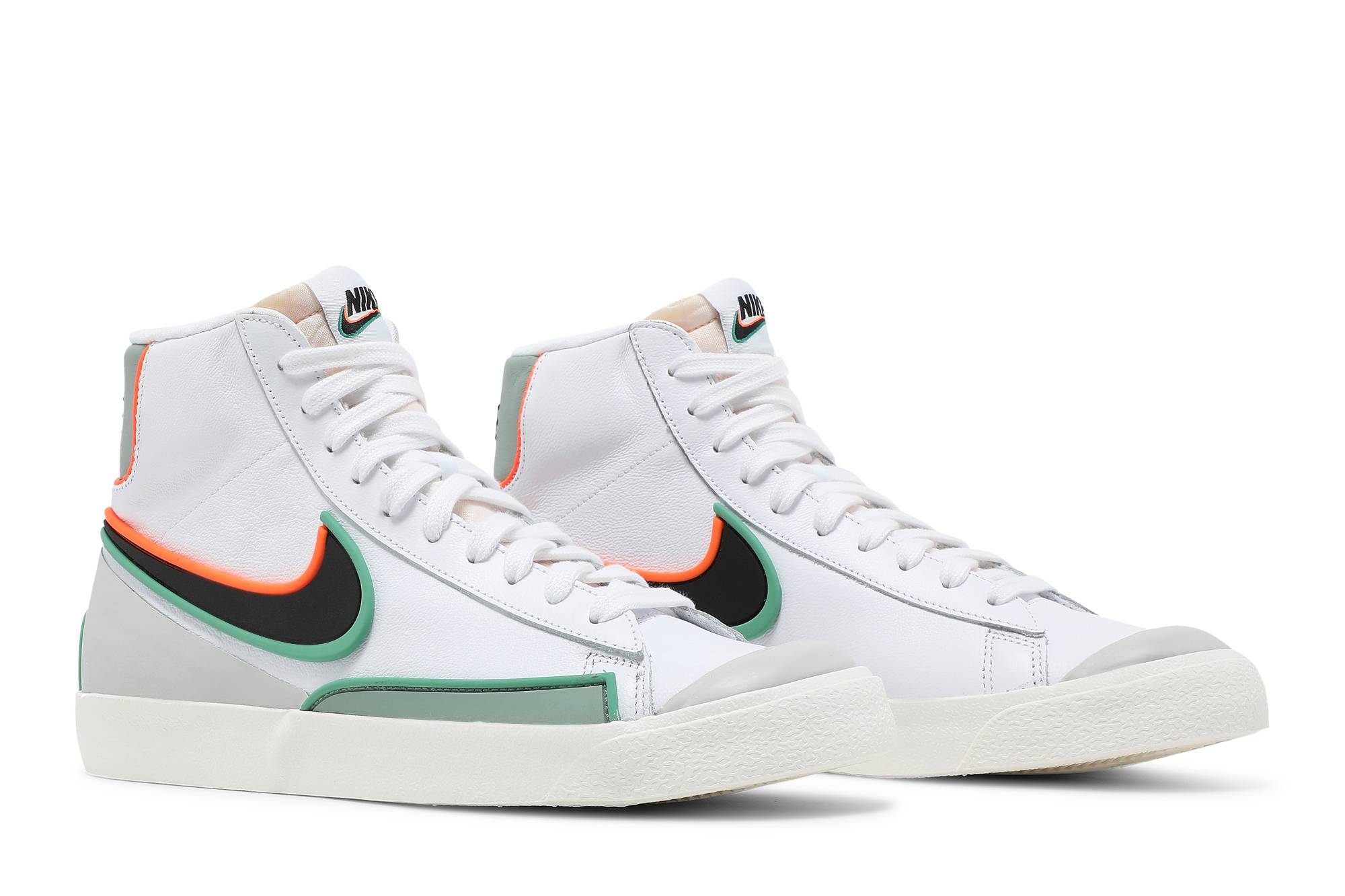 Cheap Nike Blazer Mid 77 復古休閒 中筒 滑板鞋 男女同款 白灰綠