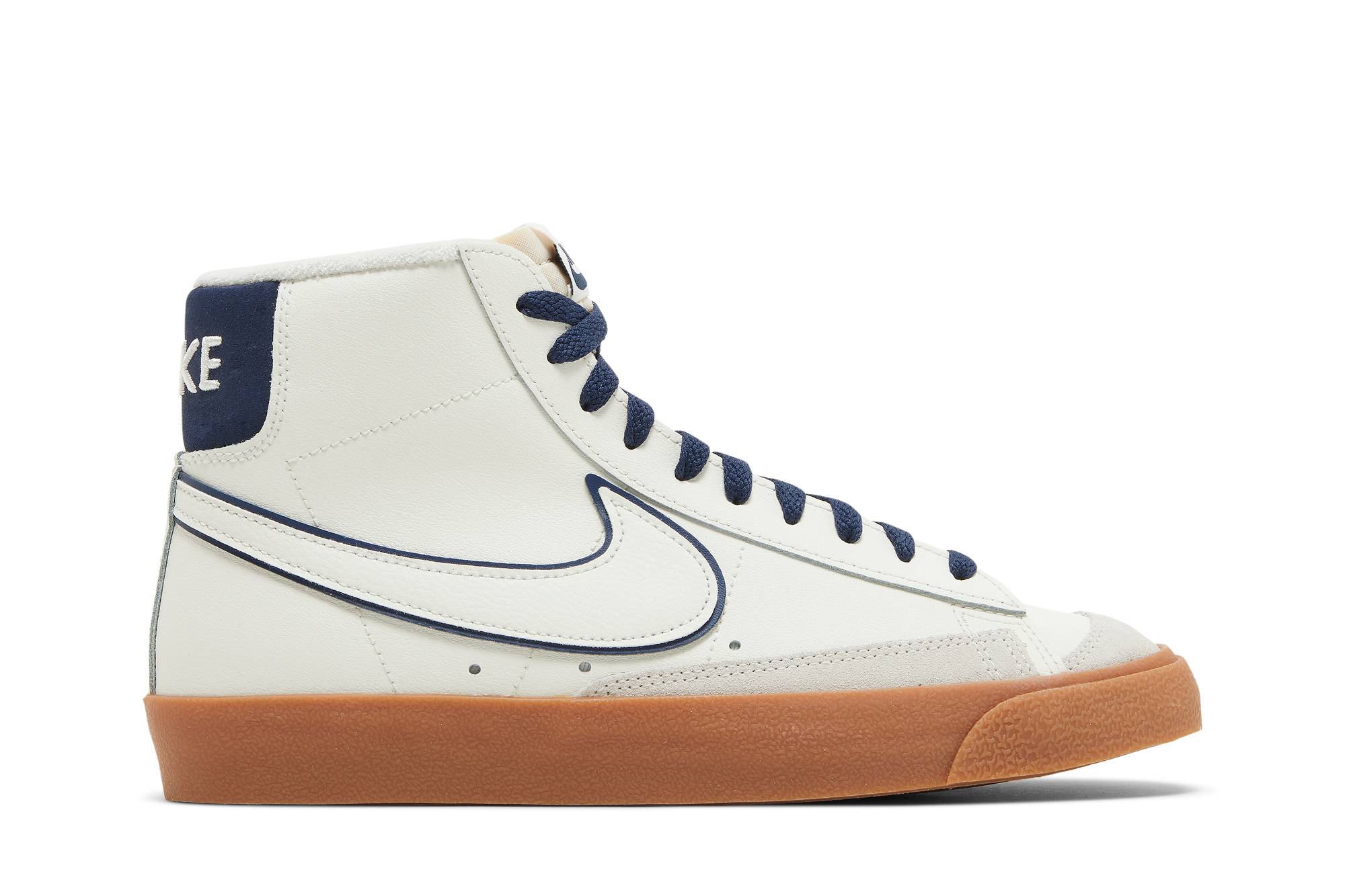 Nike Blazer Mid '77 Premium 'Sail Navy Gum' DQ7672-100