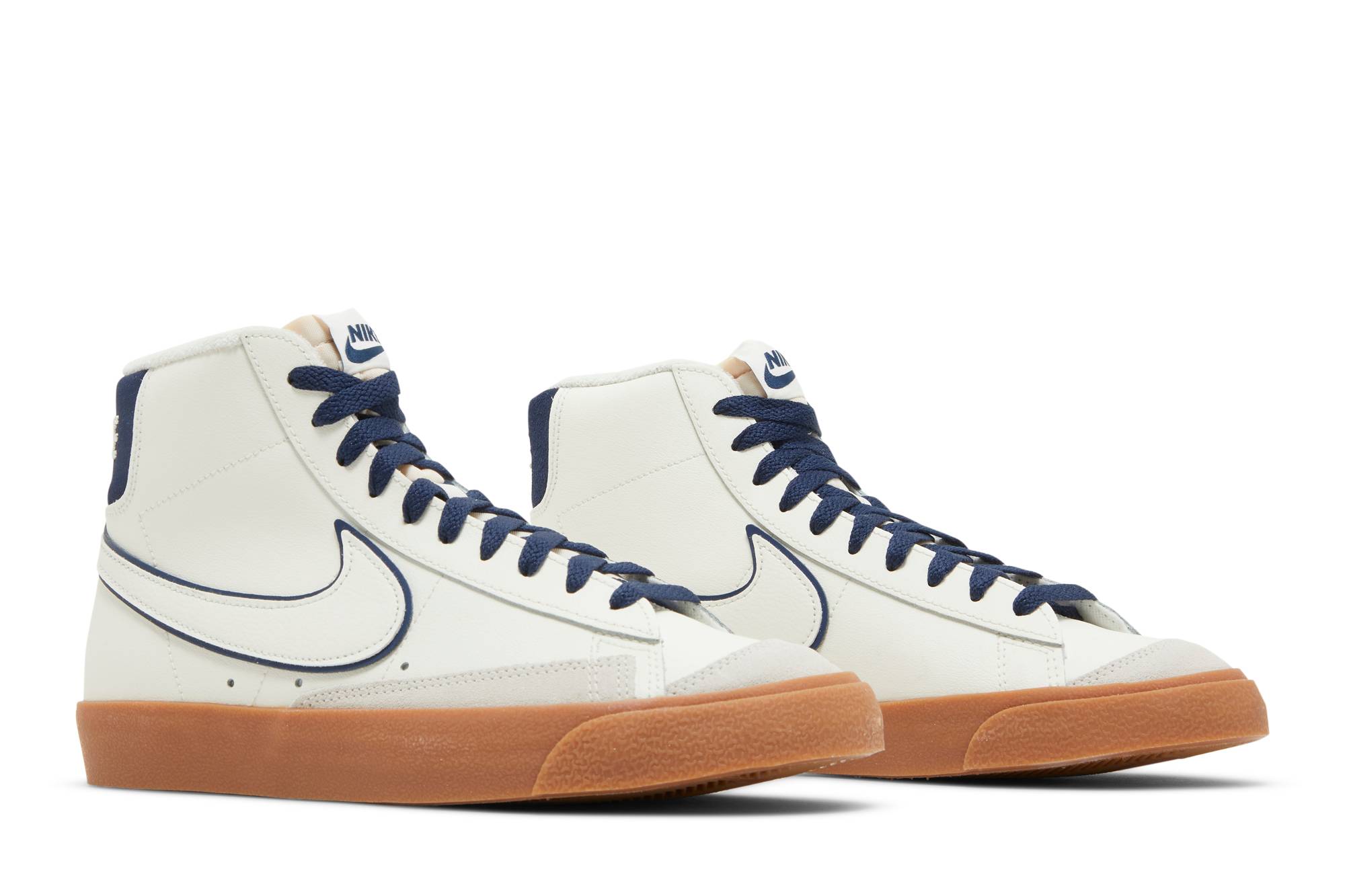 Cheap 耐克Blazer Mid '77 高端款 'Sail Navy Gum' DQ7672-100