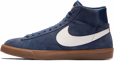 Nike Blazer Mid Mid Tops Retro Skateboarding Shoes Navy Blue 371761-406 Nike Blazer Mid Mid Tops Retro Skateboarding Shoes Navy Blue 371761-406