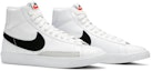 Cheap (大童款) Nike Blazer Mid 'White Black' CZ7531-100
