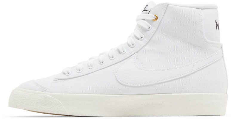(Women) Nike Blazer Mid 'White Canvas' DX5550-100 Lookbook (Women) Nike Blazer Mid 'White Canvas' DX5550-100