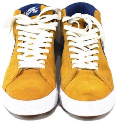 Nike SB Blazer 耐磨減震 高幫 板鞋 男女同款 金箔色 Shop Nike SB Blazer 耐磨減震 高幫 板鞋 男女同款 金箔色