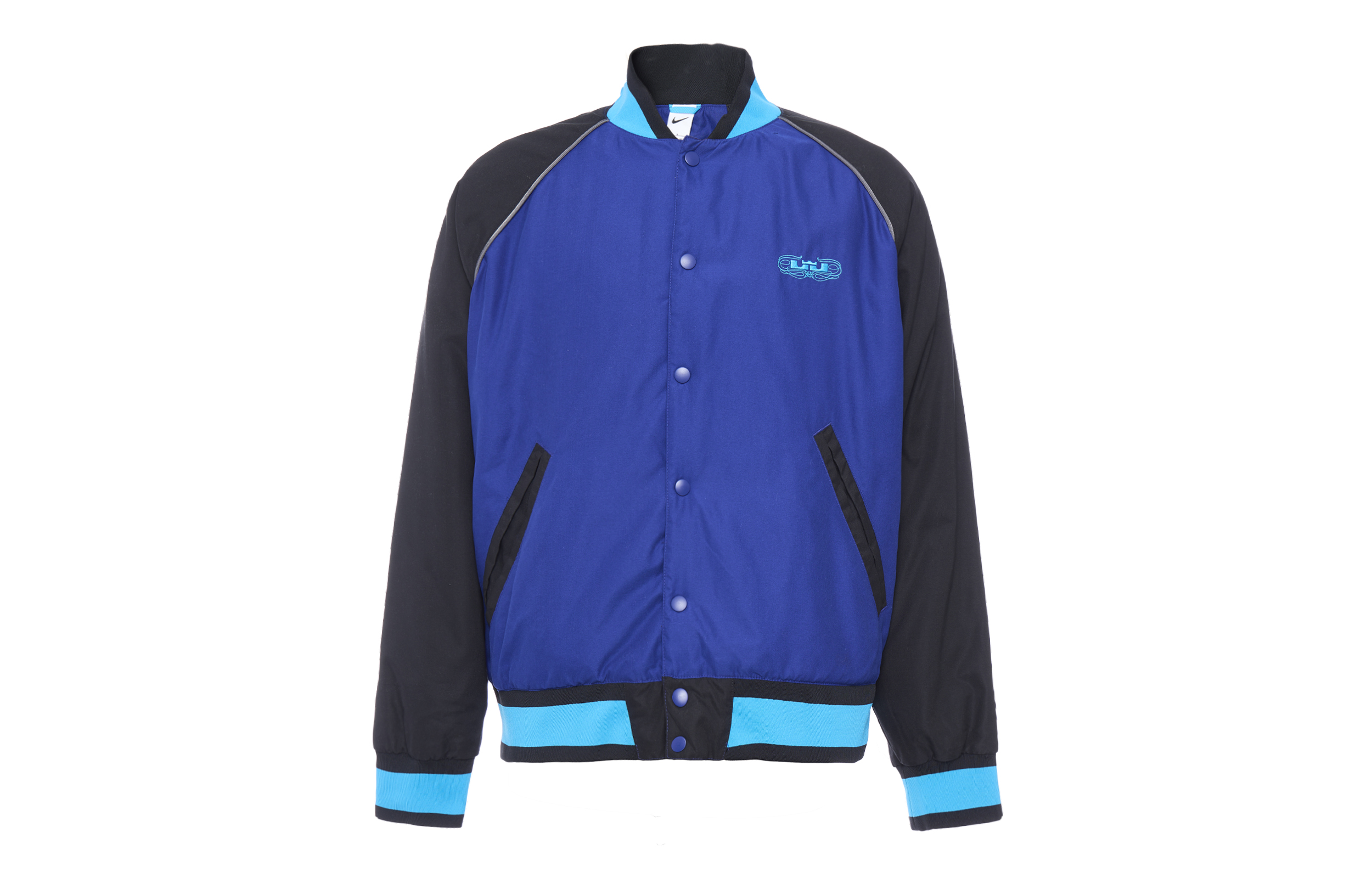 Nike Blue Baseball Collar Raglan Long Sleeve Jacket DQ6148-455