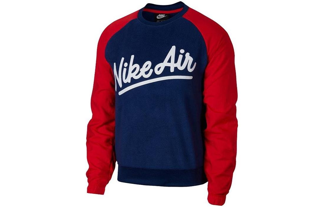Nike Blue Crewneck Sweatshirt with Letter Print Design BV5187-492