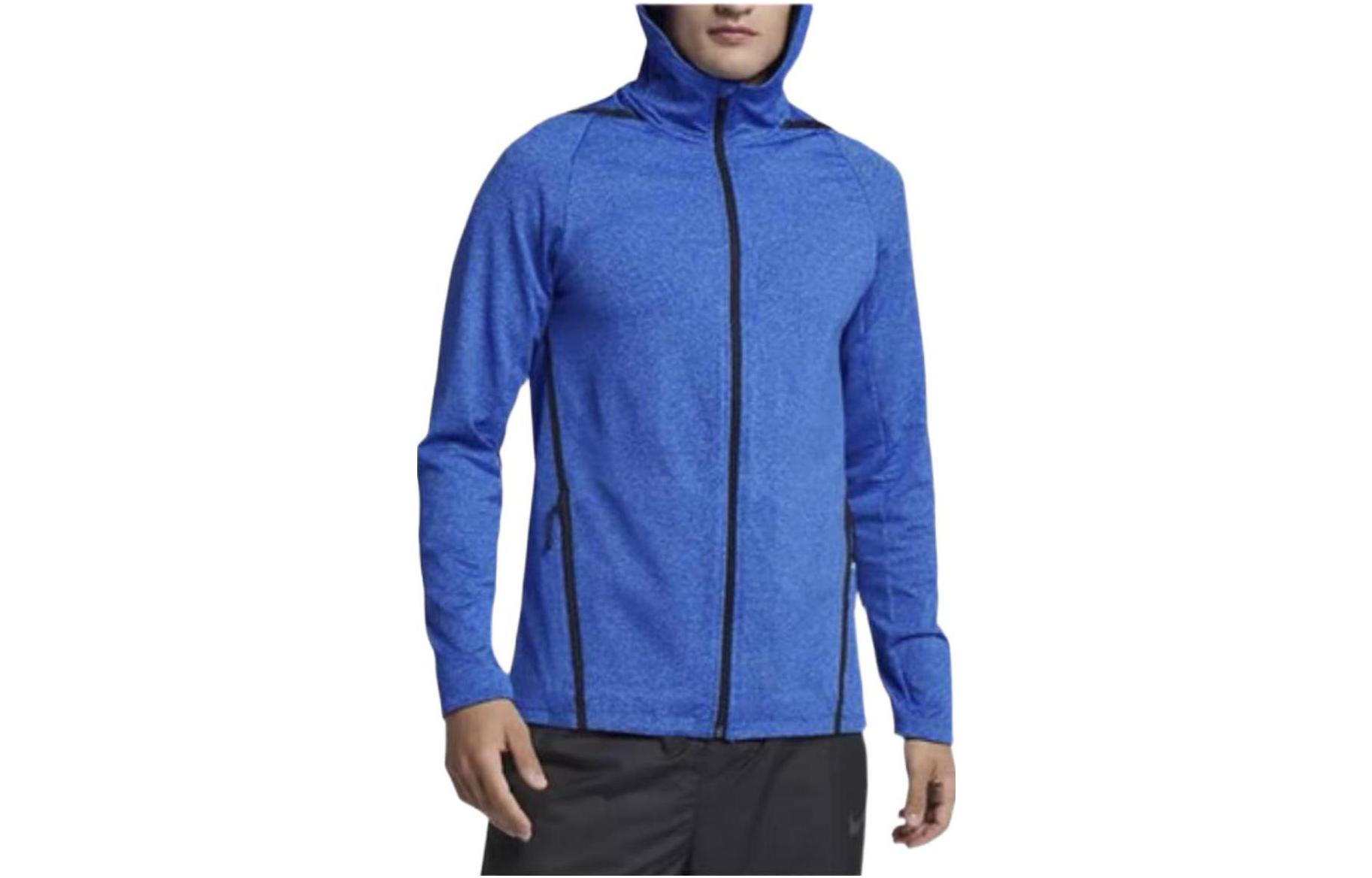 Nike Blue Full-Zip Hoodie Jacket with Logo Print 928031-439