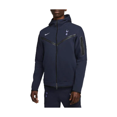 Nike Blue Logo Pattern Full-Zip Hooded Jacket with Long Sleeves DV4829-459
