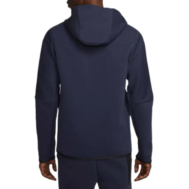 Nike Blue Logo Pattern Full-Zip Hooded Jacket with Long Sleeves DV4829-459 圖 3