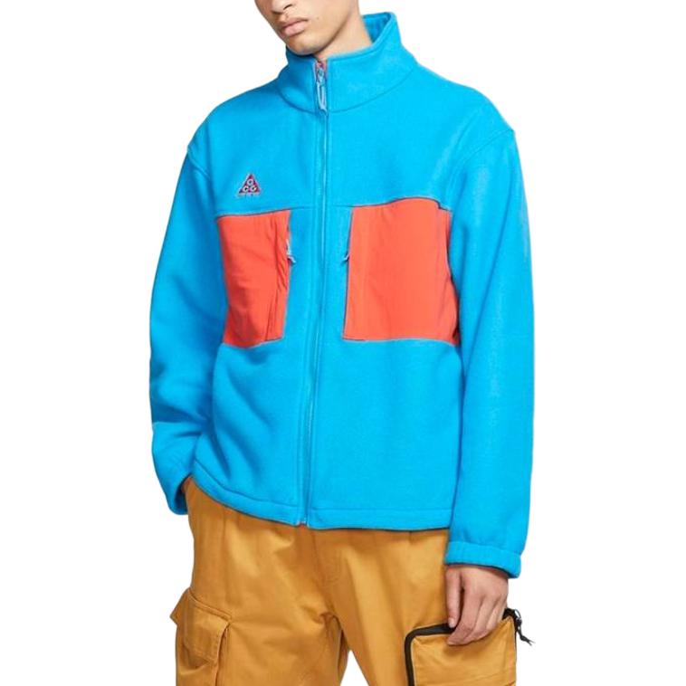 Nike Blue Patchwork Logo Zip-Up Track Jacket BQ7198-411 圖 2