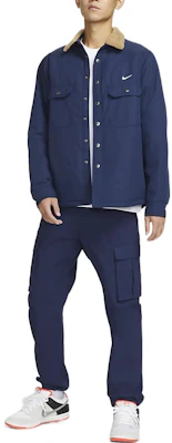 Nike Blue Polo Collar Jacket with Solid Logo Print DQ6329-410 Shop Nike Blue Polo Collar Jacket with Solid Logo Print DQ6329-410