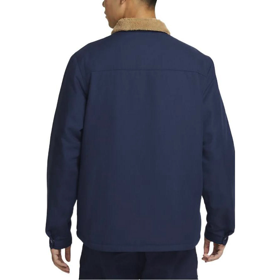 Nike Blue Polo Collar Jacket with Solid Logo Print DQ6329-410 圖 6