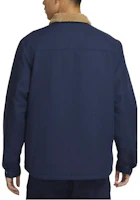 Details for Nike Blue Polo Collar Jacket with Solid Logo Print DQ6329-410