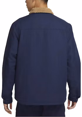 Nike Blue Polo Collar Jacket with Solid Logo Print DQ6329-410 Details for Nike Blue Polo Collar Jacket with Solid Logo Print DQ6329-410