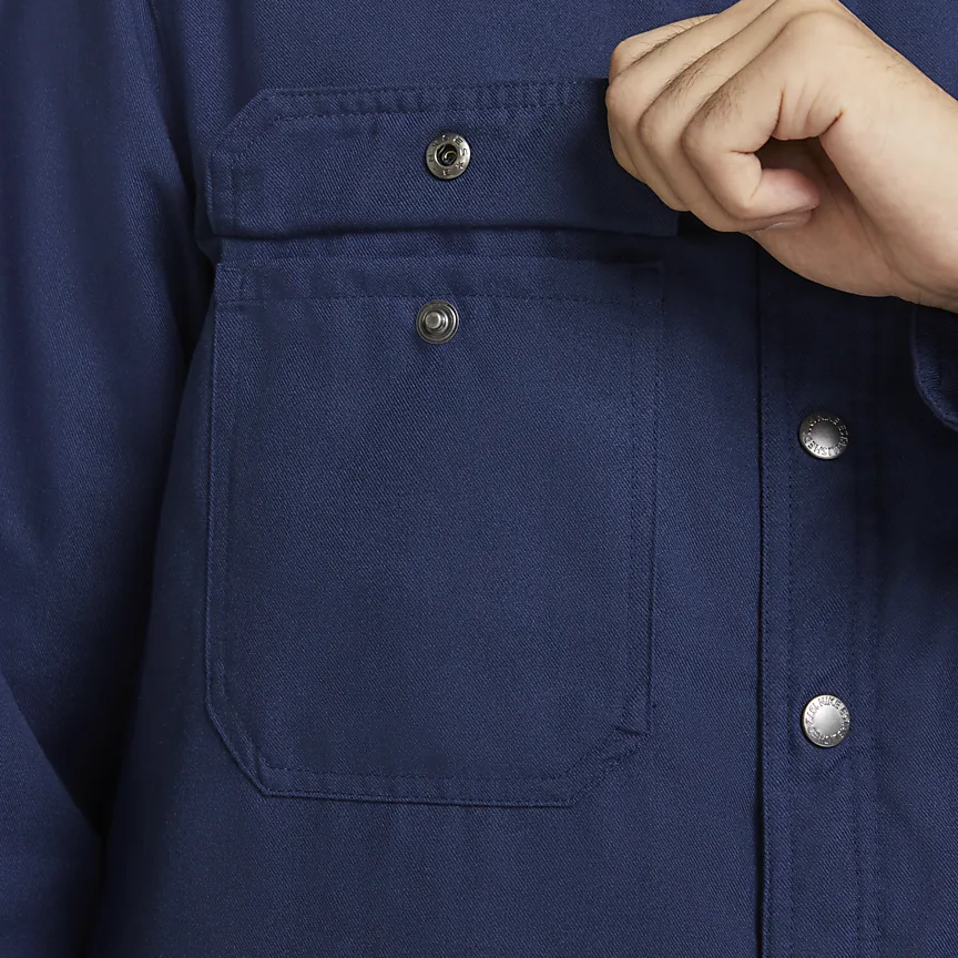 Nike Blue Polo Collar Jacket with Solid Logo Print DQ6329-410 圖 7