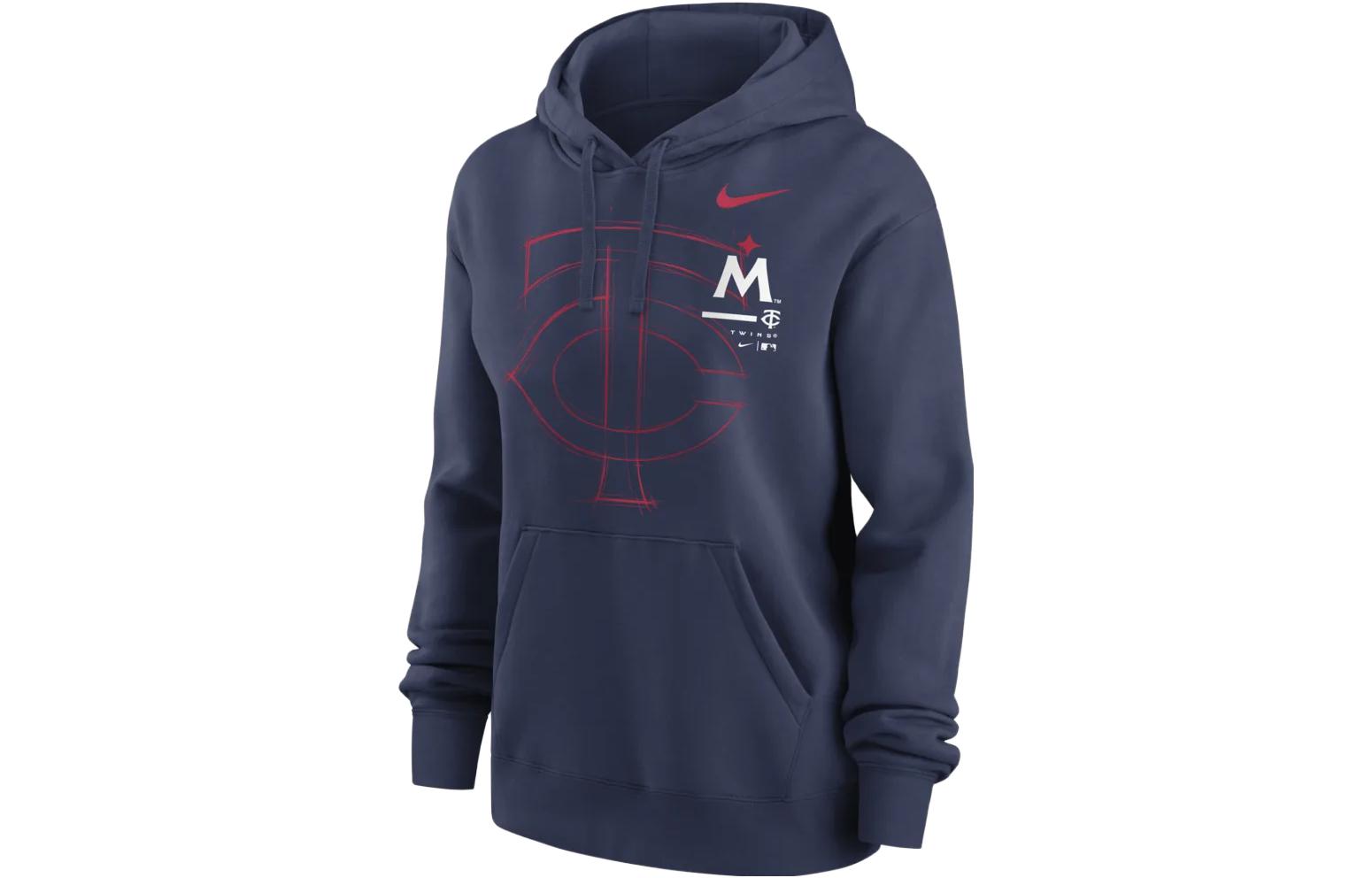 Nike Blue Pullover Hoodie with Drawstring 00Z544BTIS-02G