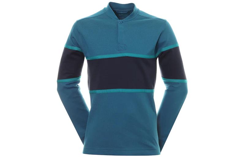 Nike Blue Pullover Long-Sleeve Sweatshirt with Striped Stitching DH1266-404