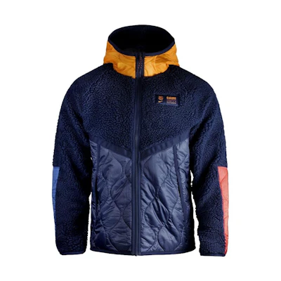 Nike Blue Solid Logo Patch Zip-Up Hoodie Jacket DJ5820-492