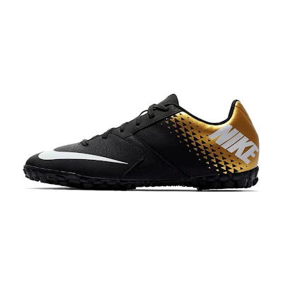 Nike BombaX TF Turf 'Black White Gold'