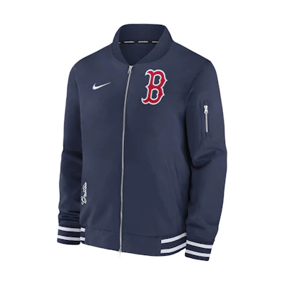 Nike Boston Red Sox Full-Zip Jacket Navy Blue Casual Team Logo Jacket 015D11ABBQ-132