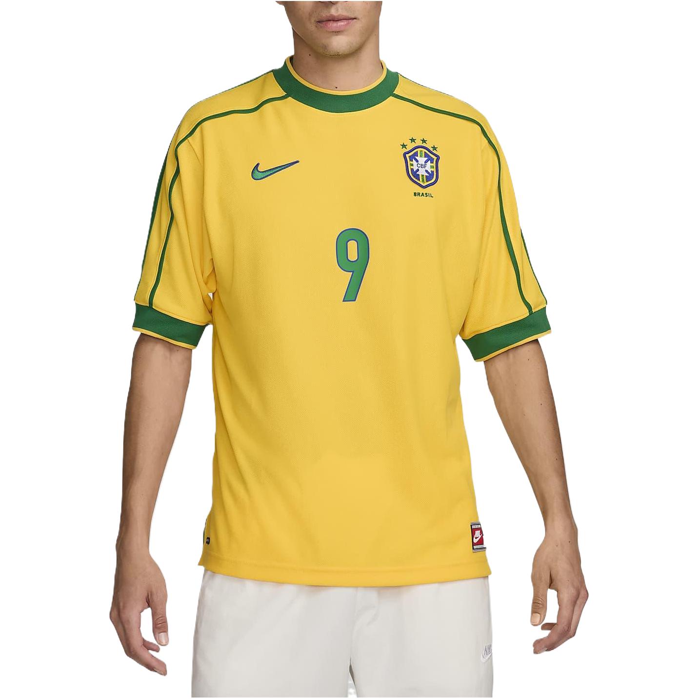 Shop Camiseta de Fútbol Nike Brasil 1998 Reissue Verde Menta/Verde Suerte. IB1155-741