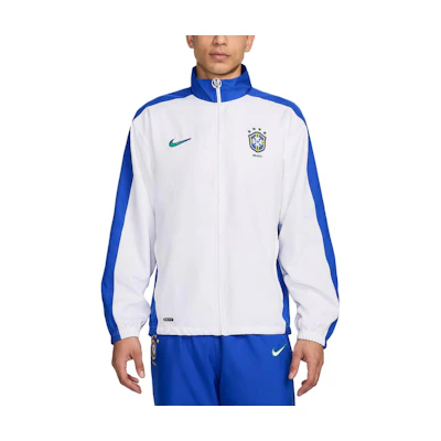 Nike Brazil 1998 Reissue Retro Colorblock Soccer Track Jacket White FZ6681-100