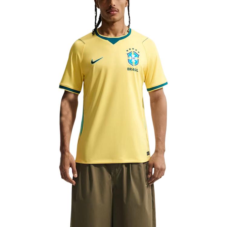 Nike Brazil Dri-FIT Logo Short Sleeve Soccer Jersey IF7054-724