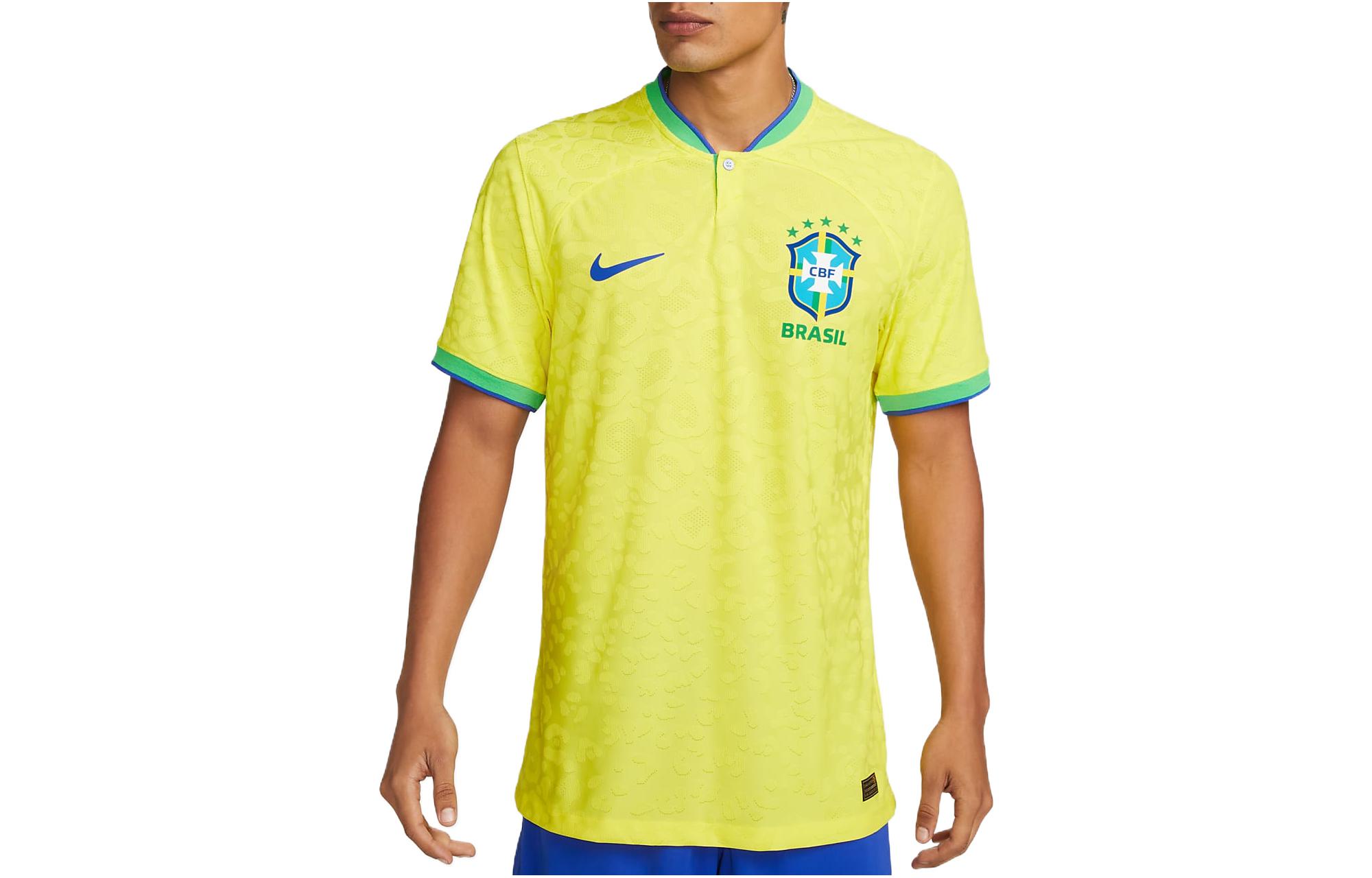 Order Nike Jersey Brazil Home 22/23 Player Edition Kuning - Logo Piala Dunia Qatar 2022 DN0618-740