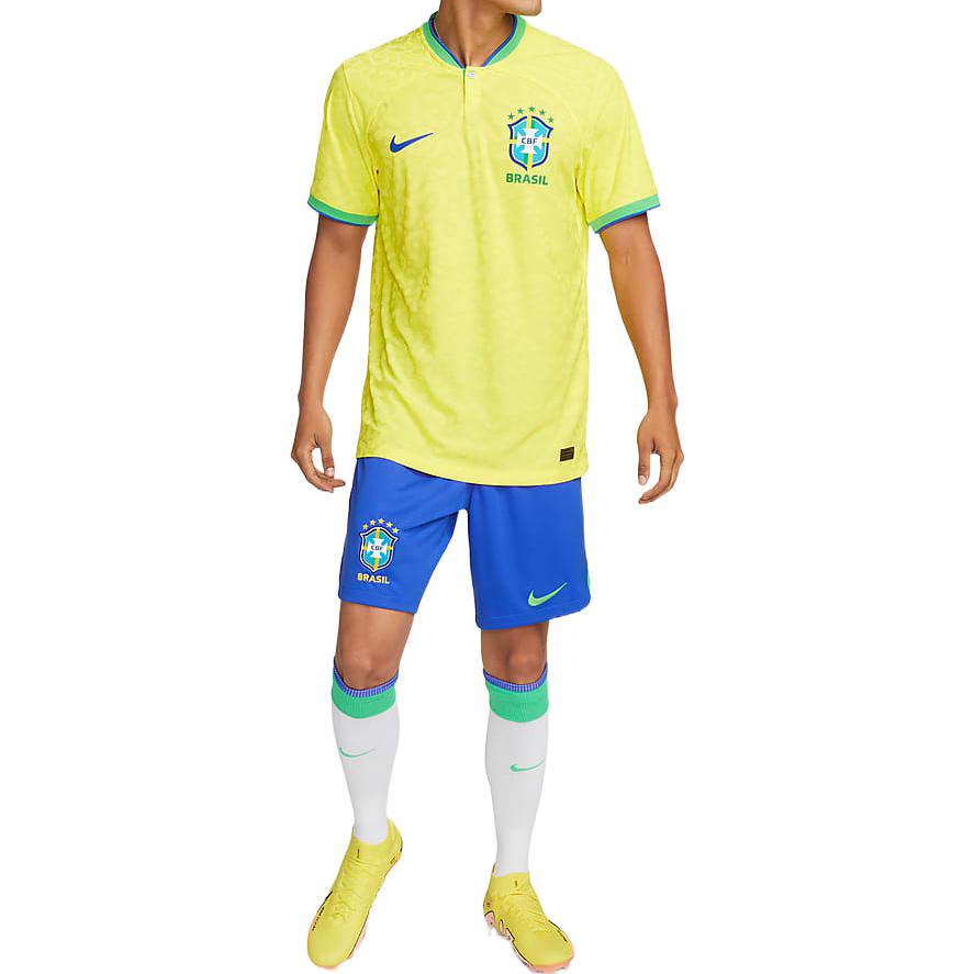Shop Nike Jersey Brazil Home 22/23 Player Edition Kuning - Logo Piala Dunia Qatar 2022 DN0618-740