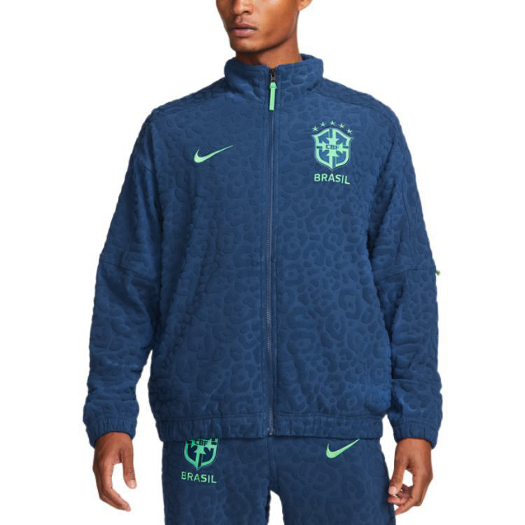 Purchase 나이키 브라질 국가대표팀 블루 축구 트랙 재킷 DX2045-490