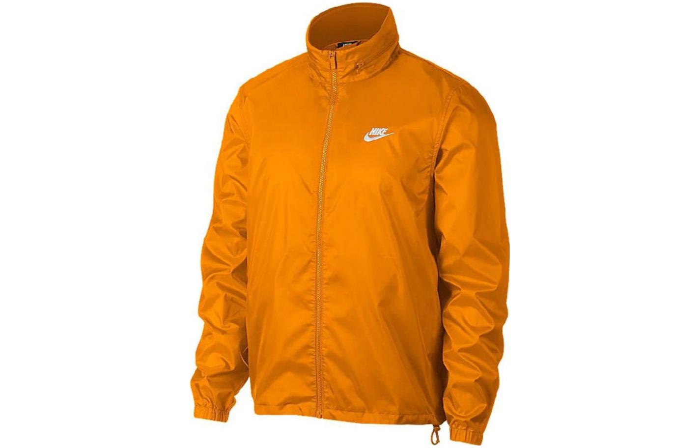 Nike Breathable Letter Print Windbreaker Jacket - Orange AR2239-833