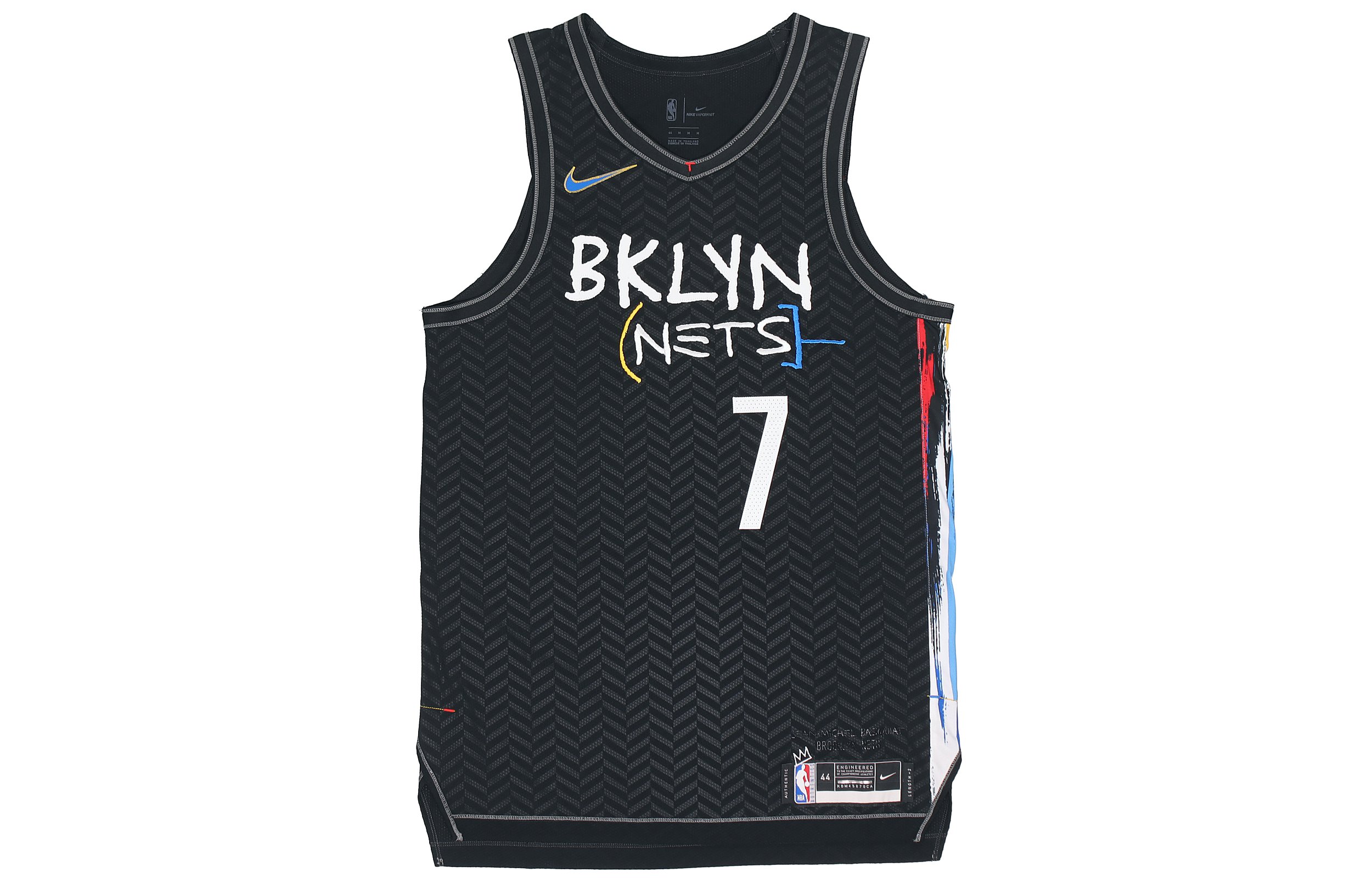 Nike Brooklyn Nets City Edition Durant #7 Black Basketball Jersey CN1572-015 圖 2