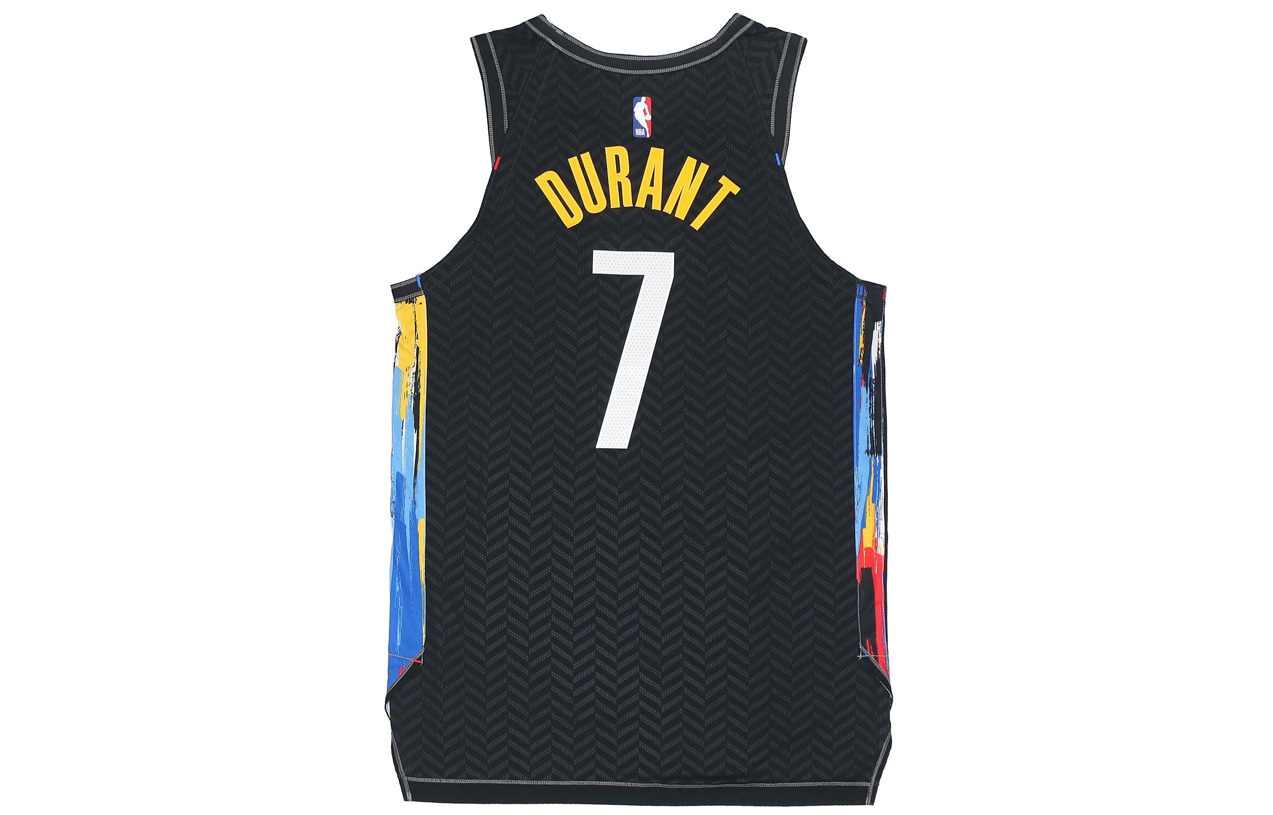 Nike Brooklyn Nets City Edition Durant #7 Black Basketball Jersey CN1572-015 圖 3