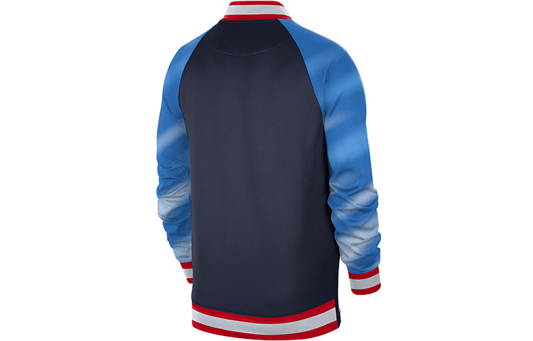 Nike Brooklyn Nets Colorblock Baseball Jacket Blue DB2437-419 圖 3