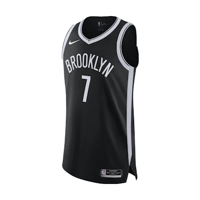 Nike Brooklyn Nets Kevin Durant #7 NBA Jersey Black Basketball Tank. CW3436-012