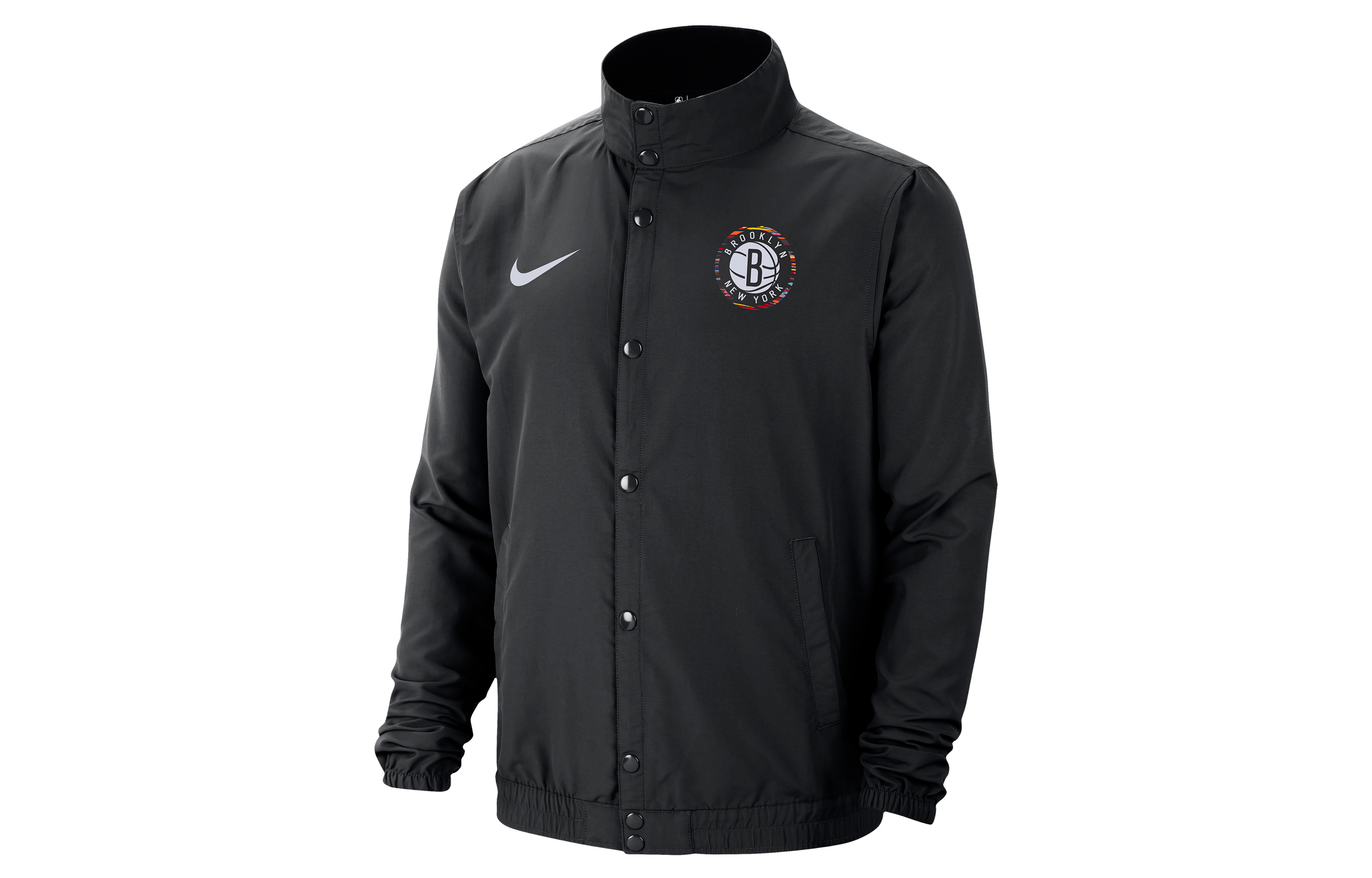 Nike Brooklyn Nets Logo Jacket Black Sportswear CD3037-010
