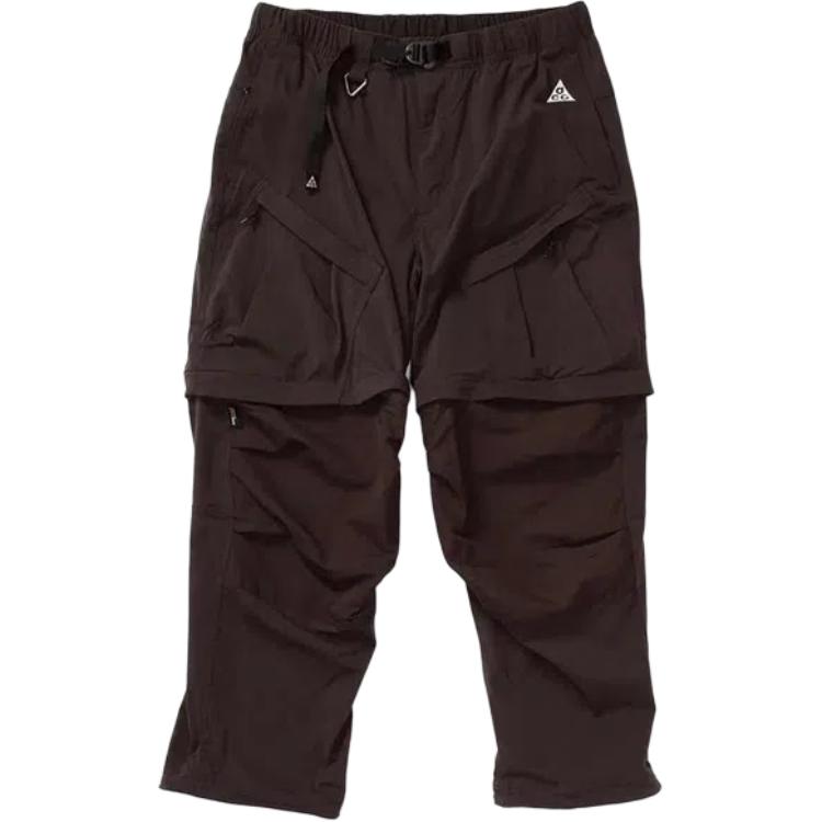 Nike Brown Cargo Pants with Detachable Zipper DN3943-221
