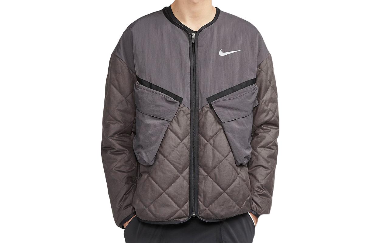 Nike Brown Colorblock Letter Print Full-Zip Jacket CJ1460-082 圖 2