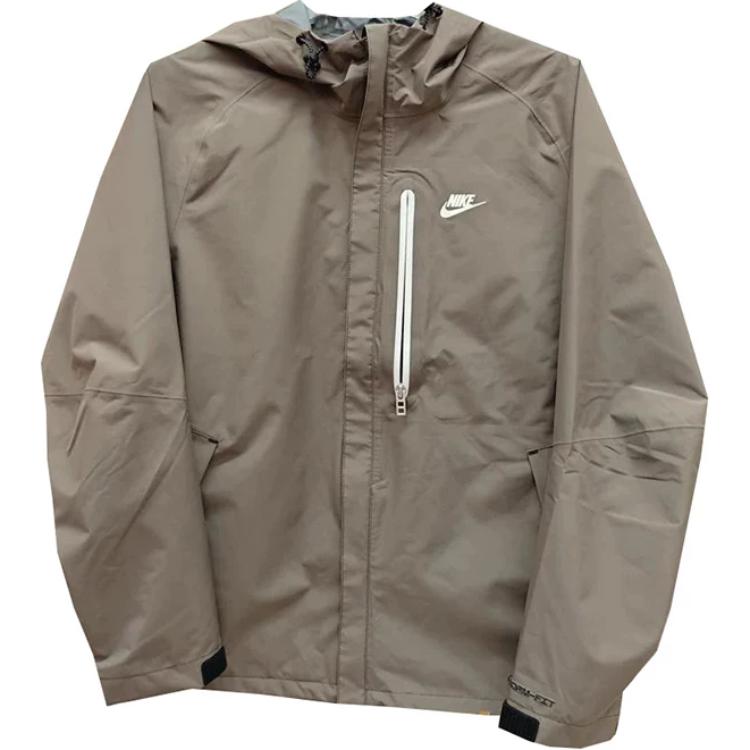 Nike Brown Hooded Casual Jacket - Stylish and Comfortable DM5500-004