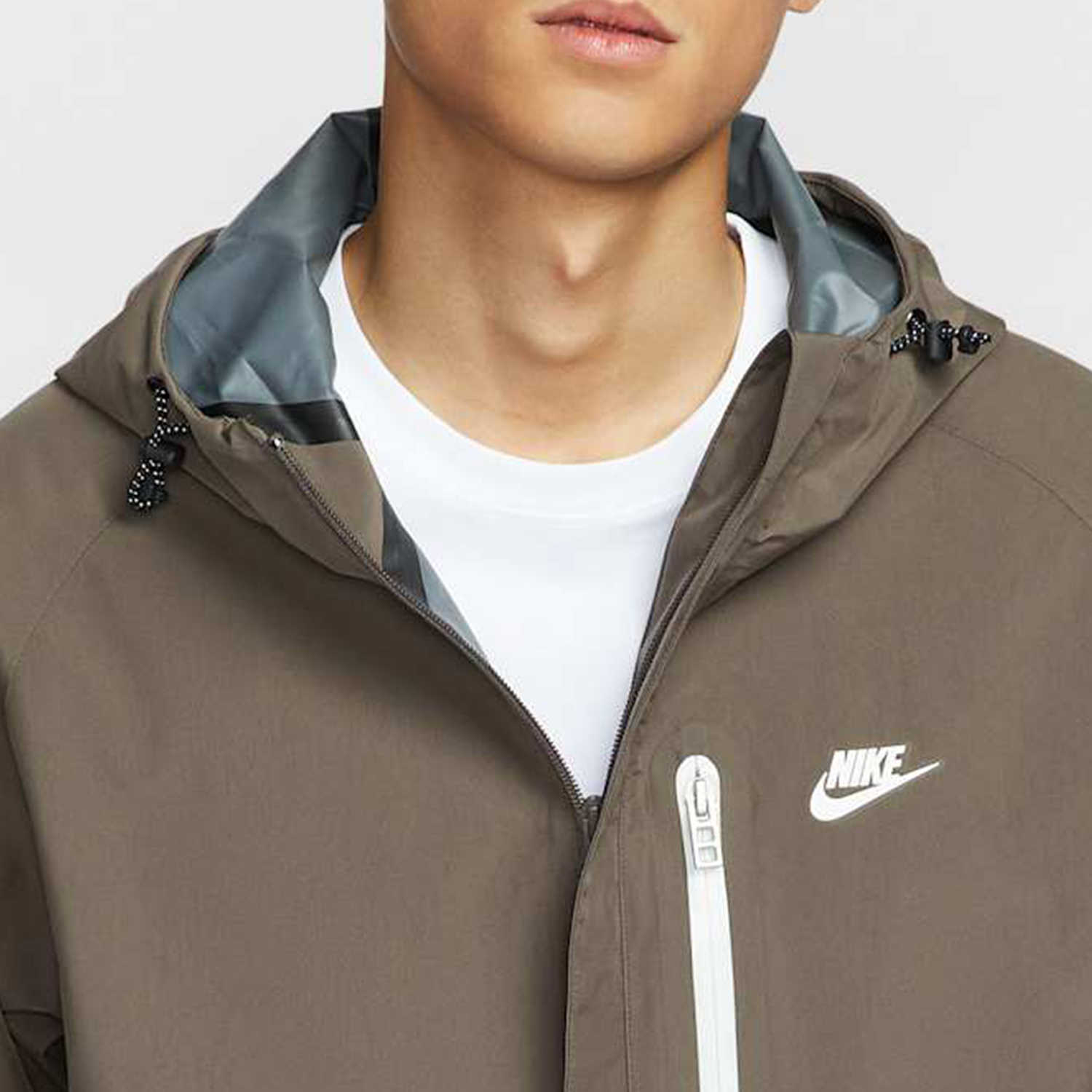 Nike Brown Hooded Casual Jacket - Stylish and Comfortable DM5500-004 圖 4