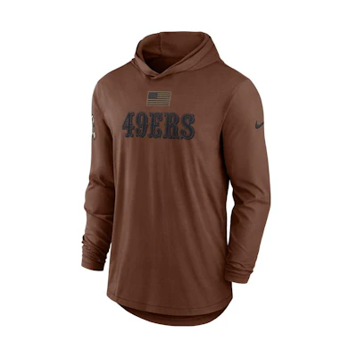Nike Brown Hoodie with Digital Letter Print 010J01CBA2T-U8F