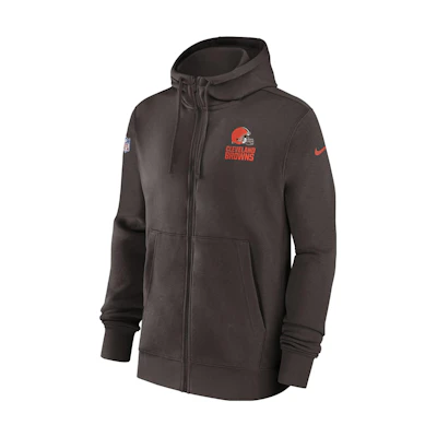 Nike Brown Logo Printed Zip-Up Jacket 00MR2DI93-XNN