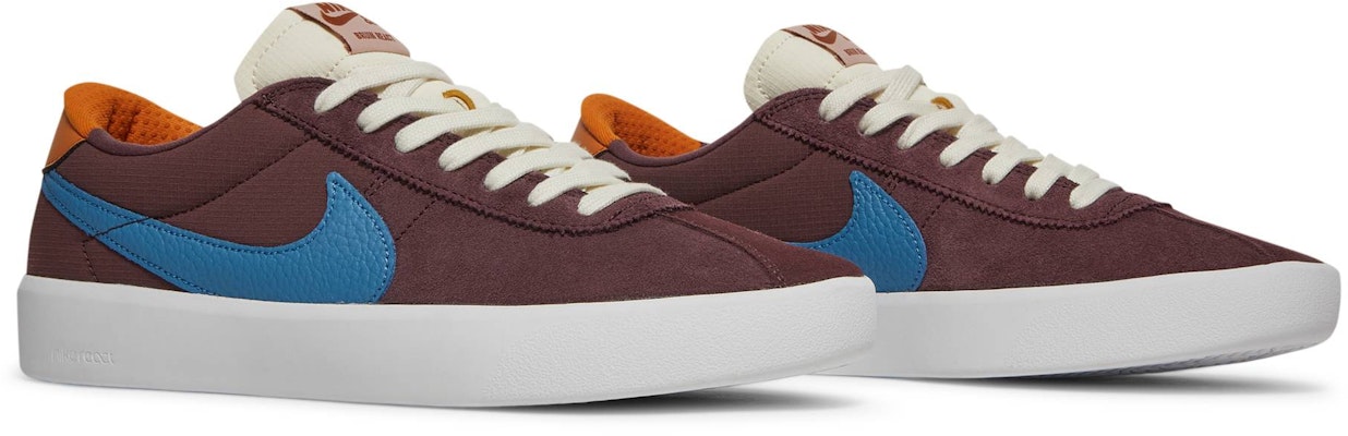 Nike SB Bruin Low React 潮流百搭休閒 耐磨防滑 低筒 板鞋 男女同款 棕藍橙拼色 Cheap Nike SB Bruin Low React 潮流百搭休閒 耐磨防滑 低筒 板鞋 男女同款 棕藍橙拼色