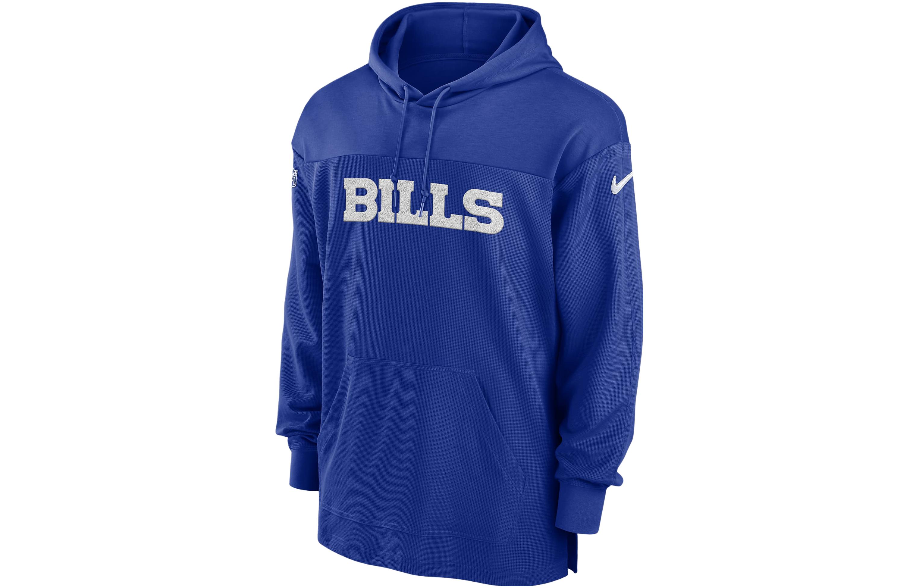 Nike Buffalo Bills Sideline Logo Embroidered Hoodie Blue - 00MO4DA81-BVK