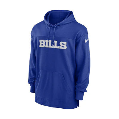 Nike Buffalo Bills Sideline Logo Embroidered Hoodie Blue - 00MO4DA81-BVK