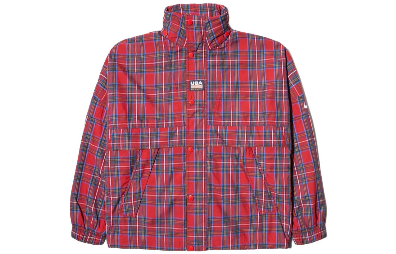 Order Nike Button Stripe Stand Collar Jaket Warna-warni Unisex CD6375-657